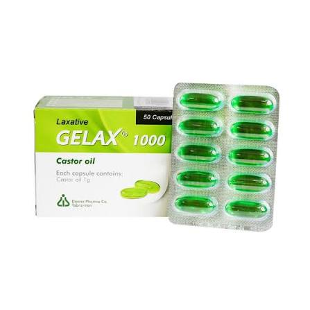کپسول ژلاکس 1000 (روغن کرچک) دانا 50 عدد