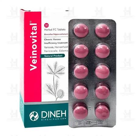 قرص روکش دار گیاهی ونوویتال دینه 30 عدد