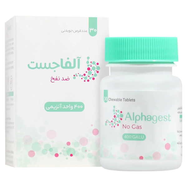 قرص جویدنی آلفاجست 400 کارنیک دارو 30 عدد