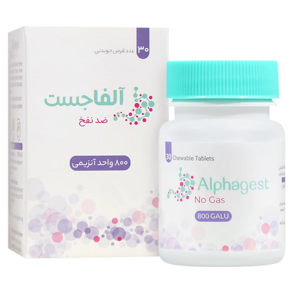 قرص جویدنی آلفاجست 800 کارنیک دارو 30 عدد