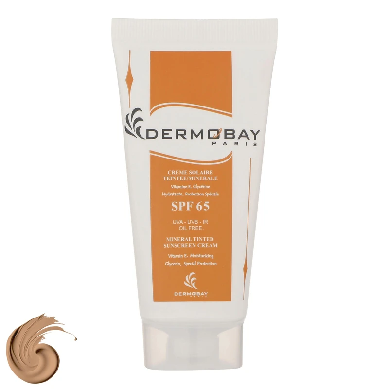 کرم ضد آفتاب بدون چربی رنگی بژ SPF65 درموبای