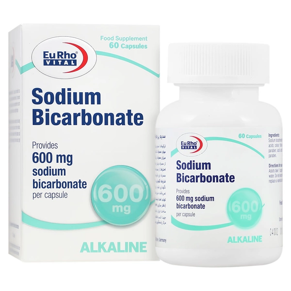 کپسول سدیم بی کربنات 600 میلی گرم یوروویتال 60 عدد