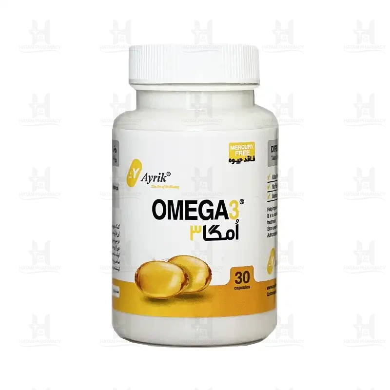 کپسول ژلاتینی امگا 3 آیریک 1000 میلی گرم
