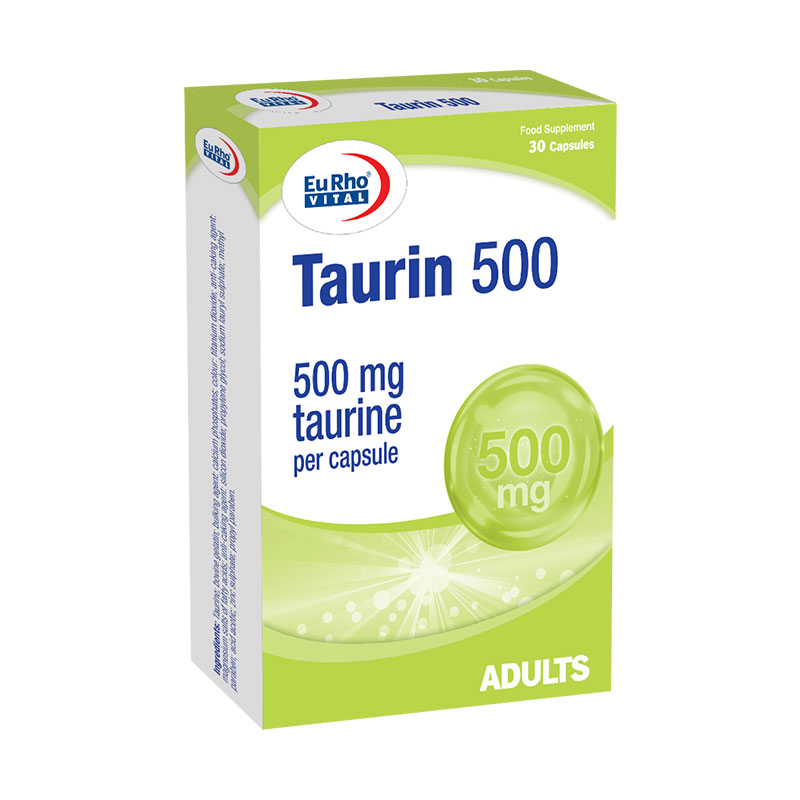 کپسول تائورین 500 میلی گرم یوروویتال 30 عدد