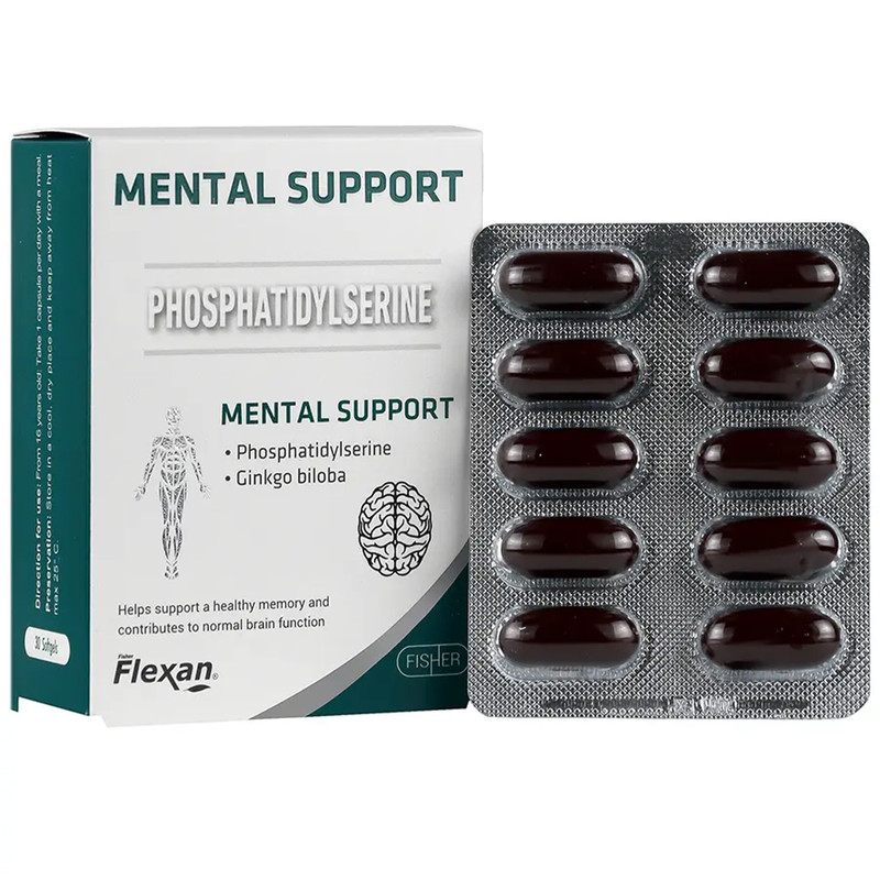 کپسول ژلاتینی منتال ساپورت فیشر فلکسان 30 عدد