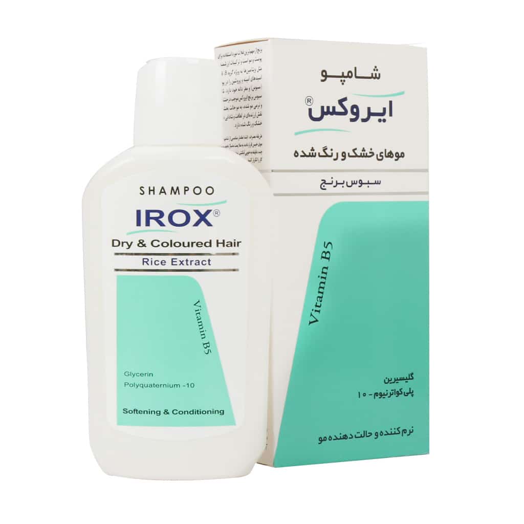 شامپو سبوس برنج ایروکس مناسب موهای خشک و رنگ شده 200 گرم