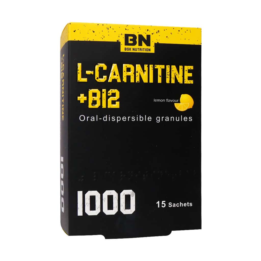 ساشه ال کارنیتین 1000 و ویتامین B12 بی اس کی 15 عدد
