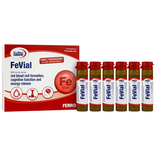 محلول خوراکی آهن فویال یوروویتال بسته 6 عدد